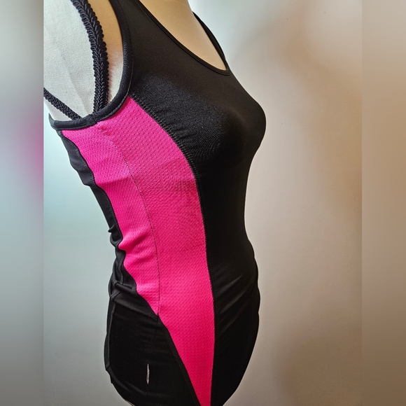 Karrimor Long Bra Stretch Run Top W/Back Shoulder Pocket Size XS #W-353 - Picture 2 of 15